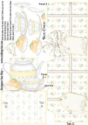 Lemon Afternoon Tea Box Card