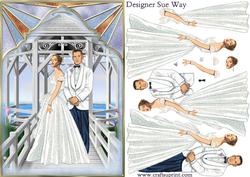 Art Deco Wedding in Paradise Decoupage