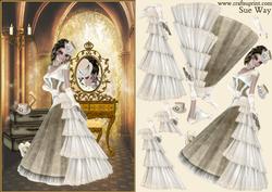 Steampunk - Fashion Lady Dressing Decoupage