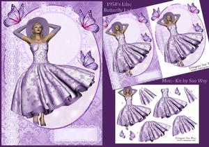 1950's Lilac Butterfly Lady Mini Kit