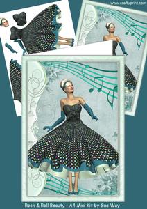 1950's Rock and Roll Beauty A4 Mini Kit