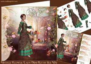 Vintage Flower Lady Mini Kit
