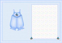 New Baby Boy or First Birthday Insert