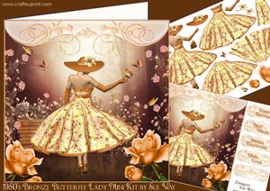 1950's Bronze Butterfly Lady Mini Kit