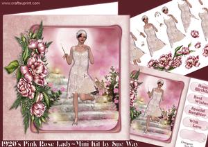 1920's Pink Rose Lady Mini Kit