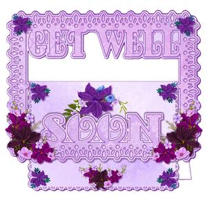 Get Well Soon Lilac Buckle Card Mini Kit