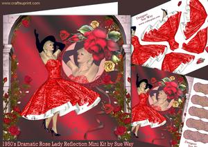 1950's Dramatic Rose Lady Reflection Mini Kit