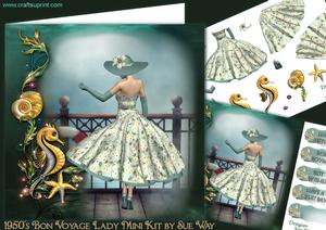 1950's Bon Voyage Lady Mini Kit