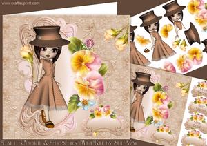 Latte Cookie and Flowers Mini Kit
