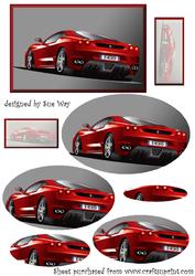 Red Ferrari Pyramid