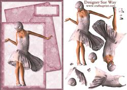 1920's Art Deco Party Invite Card Front & Decoupage