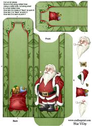Father Christmas Cutlery Wrap