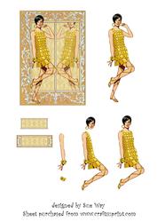 1960's Ladies Fashion Decoupage