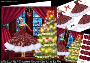 1950's Lady by the Christmas Window Mini Kit