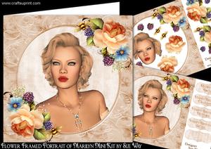 Flower Framed Portrait of Marilyn Mini Kit