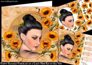 Poppy Framed Portrait of a Lady Mini Kit