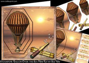 Steampunk Balloon Over the Sea Mini Kit