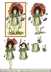 Vintage Poppy Girl