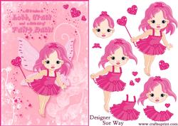 A Little Bit of Fairy Dust Card Front and Decoupage