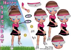 Tennis Star Over the Edge