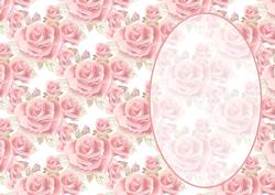 Plump Pink Roses Insert
