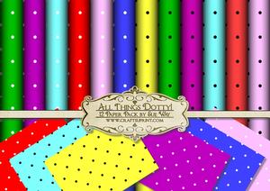All Things Dotty Backing Paper Kit