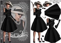 Retro Film Star Fashion Reflection