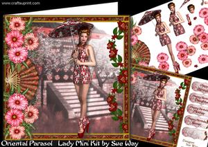 Oriental Parasol Lady Mini Kit