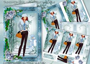 Fashionista! Goes for a Christmas Walk A5 Pyramid Mini Kit