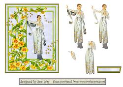 Art Deco Butterfly Lady