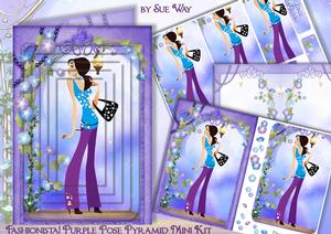 Fashionista! Purple Pose Pyramid Mini Kit