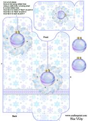 Pretty Festive Baubles Cutlery Wrap
