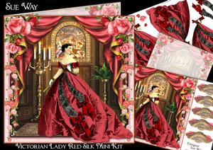 Victorian Lady Red Silk Mini Kit