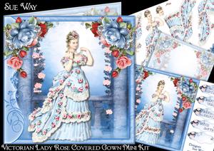 Victorian Lady Rose Covered Gown Mini Kit