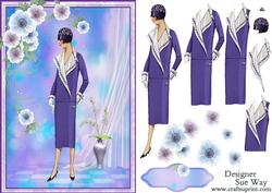 1920's Purple Beauty Fashion Show