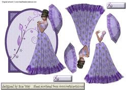 Lavender Lady Decoupage