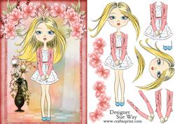 Teen Fashionista! Sweet Blondie Decoupage