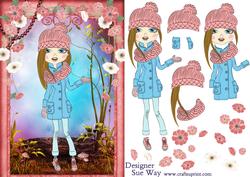 Teen Fashionista! Warm Country Walk Decoupage