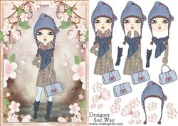 Teen Fashionista! Fashion Show Decoupage