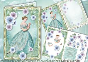 Victorian Lady 3D Flower Frame