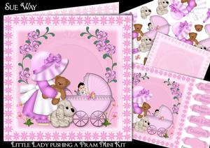 Little Lady Pushing a Pram Mini Kit