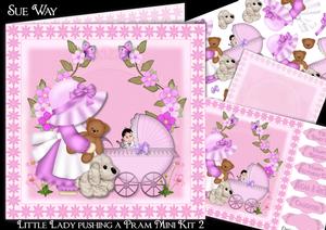 Little Lady Pushing a Pram 2 Mini Kit