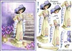 Lemon and Lilac Edwardian Lady Fashion Show