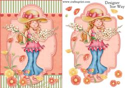 Fleur and Her Flowers Quick Card
