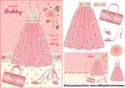 Pretty Pink Roses Birthday Dress
