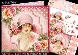 Victorian Lady and Roses Mini Kit