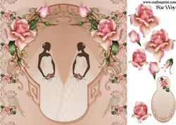 Vintage Wedding Silhouette Reflection