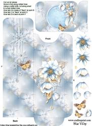 Winter Flowers Cutlery Wrap