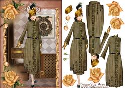Last Train Art Deco Lady