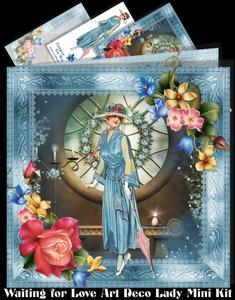 Waiting for Love Art Deco Lady Mini Kit